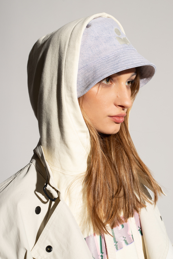 Purple ‘Haley’ bucket hat with logo Isabel Marant Vitkac GB